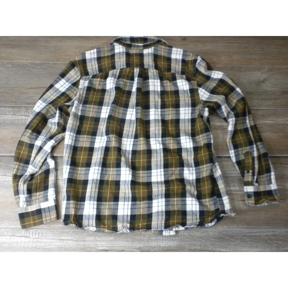 The North Face Arroyo Shirt Mens M Green Plaid Lightweight Flannel Granola Trail